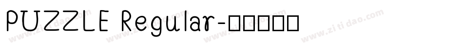 PUZZLE Regular字体转换